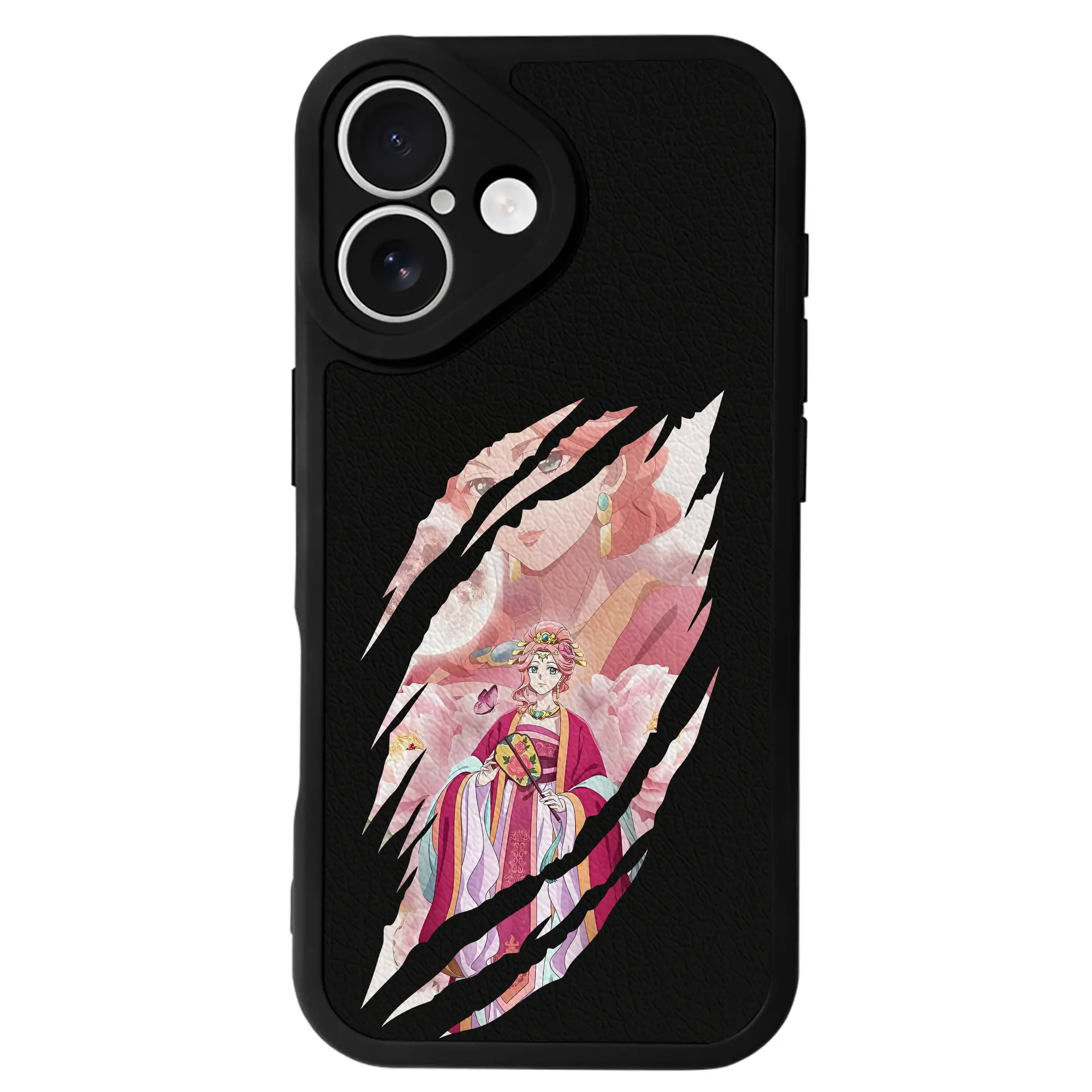 薬屋のひとりごと グッズ,玉葉妃 - IPhone 16シリーズ対応 ・ シリコンスマホケース ・ レザー調 ・ 高精度フィット ・ 耐衝撃 ・ ワイヤレス充電対応 ・ 精密カット